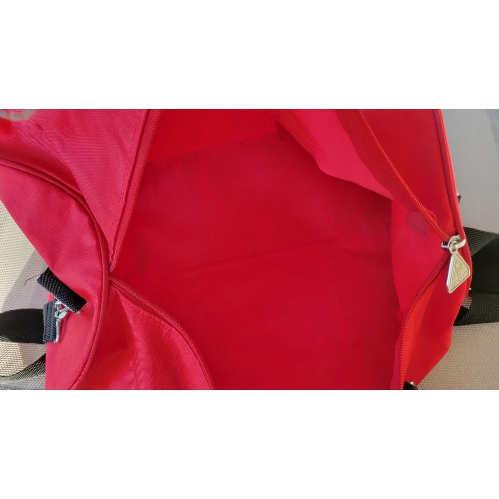 Le Coq Sportif Red Duffel Bag Shoulder Bag With Protective Panel